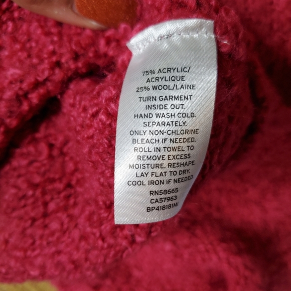 BP Funnel Neck Boucle Sweater SZ Small - Picture 5 of 5